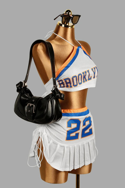 Halter Backless Crop Top + Mini Skirt Sets