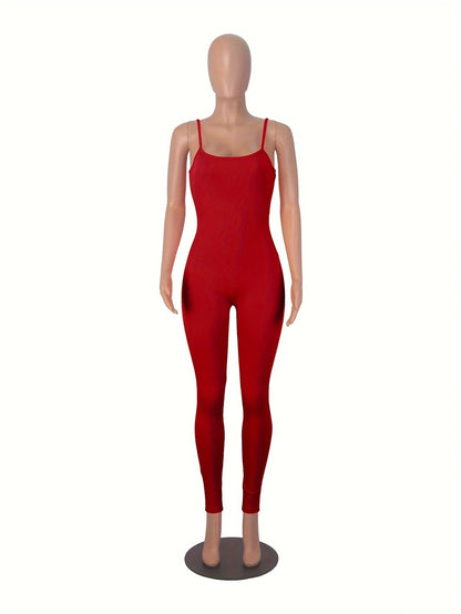One Piece Bodycon Casual Daily Jumpsuits - Black