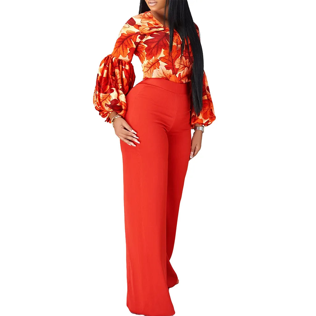 Lopez Commute Top + Wide-leg Pants Two-piece Set (Female)