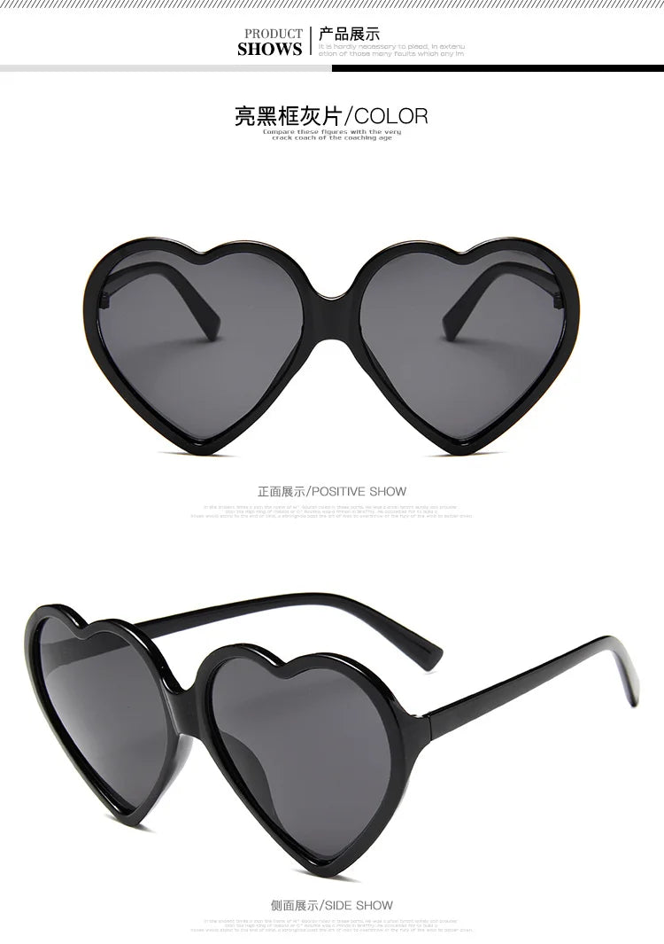 New Trendy Big Heart Shape Eyewear