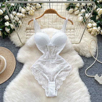 Hotsweet Vintage Straps Bodysuits Chic Lingerie