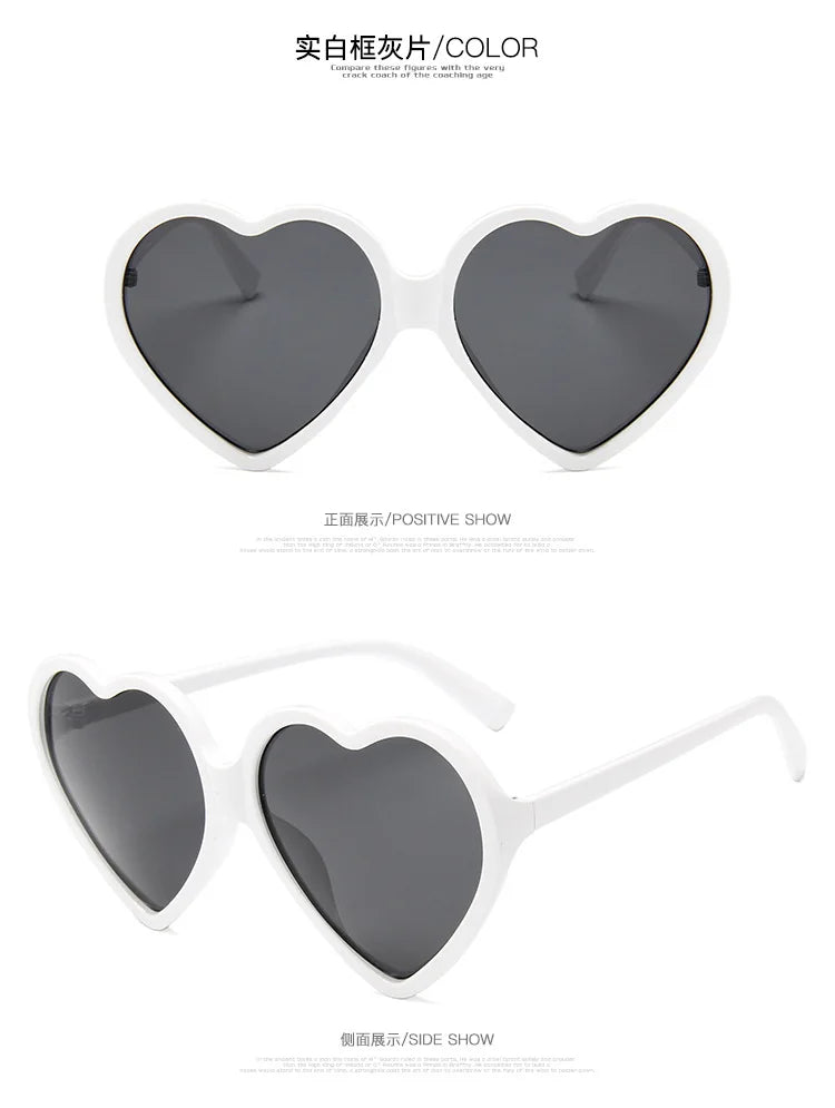 New Trendy Big Heart Shape Eyewear