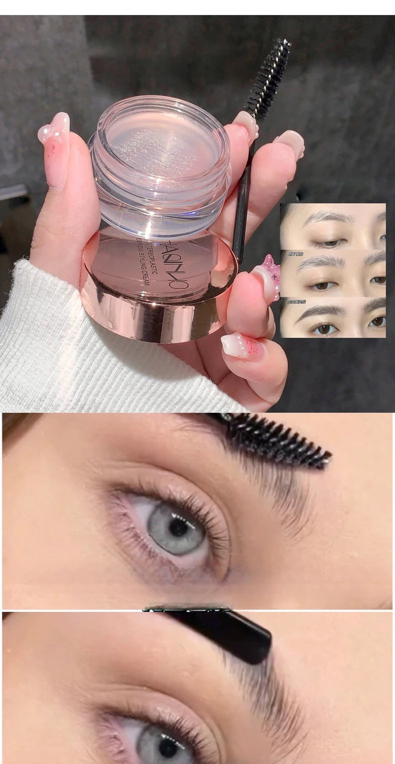 Three-dimensional Eyebrow Shaping Soap Eyebrow Gel Texture Creates Natural Eyebrows Styling Cream Waterproof Quick-Dry Makeup