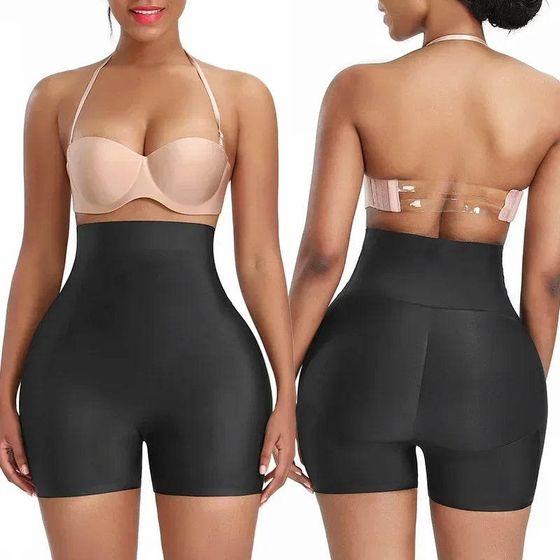 Seamless Padded High Waist Butt Lifter Hip  Buttocks Enhancer Shaper Shorts