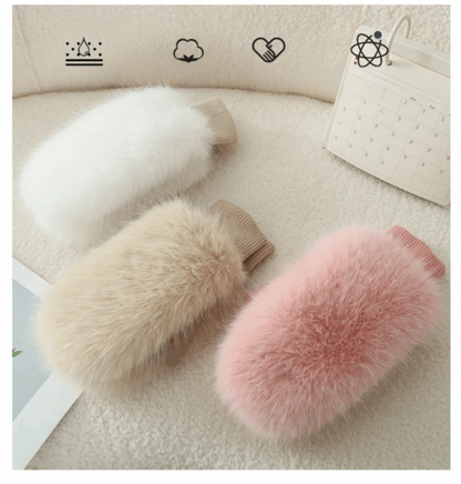 Windproof Gloves Soft Full Fingers Winter Warm Mittens For Cold Weather