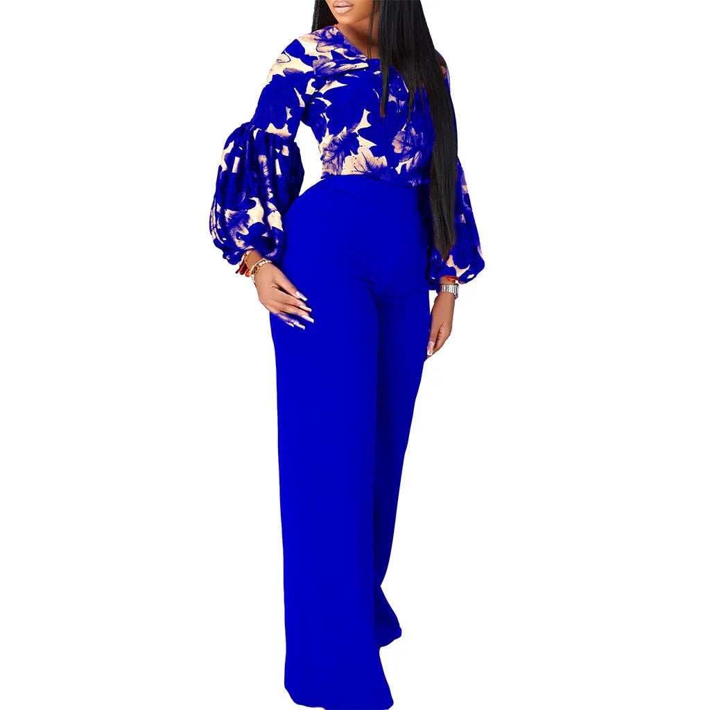 Lopez Commute Top + Wide-leg Pants Two-piece Set (Female)