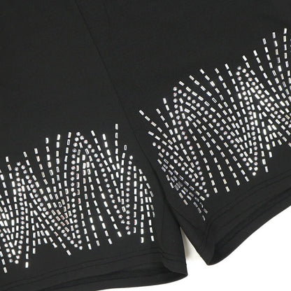 🔥Hot Rhinestones O-neck Tshirt + Short Sets