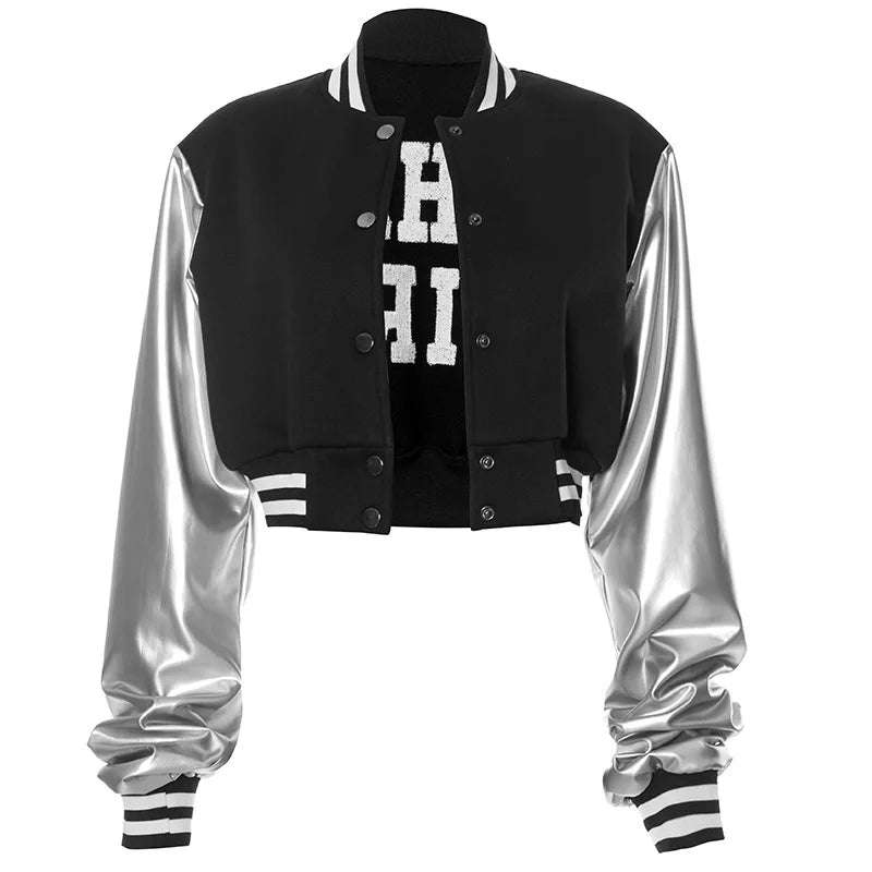 Danire Letter Embroidery Varsity Jackets