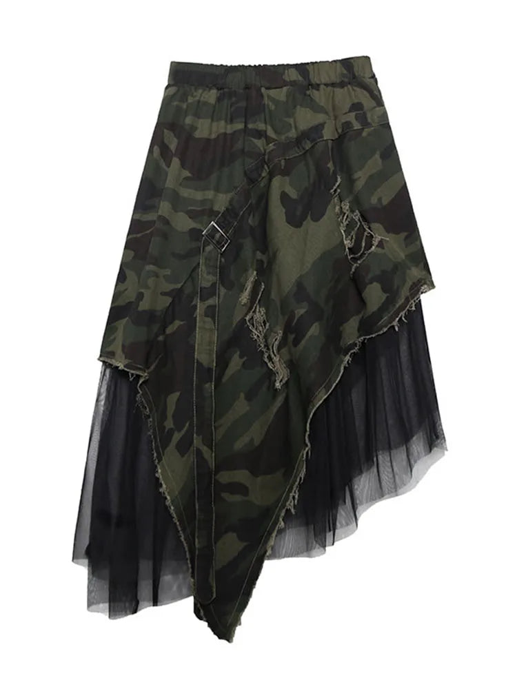 Eboni High Waisted Long Skirt