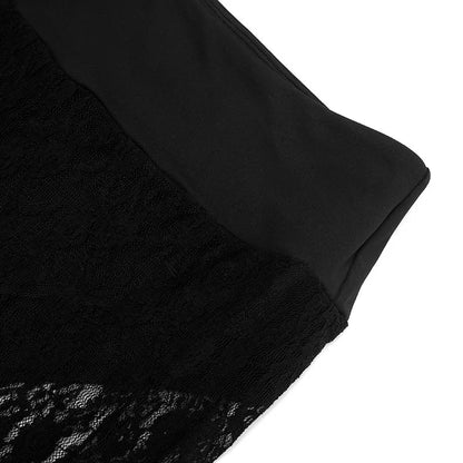 Joskaa Women's Jacquard  Lace Leggings Patchwork Sexy See Through High Waist Pencil Pants Female Bottoms Midnight Party Clubwear