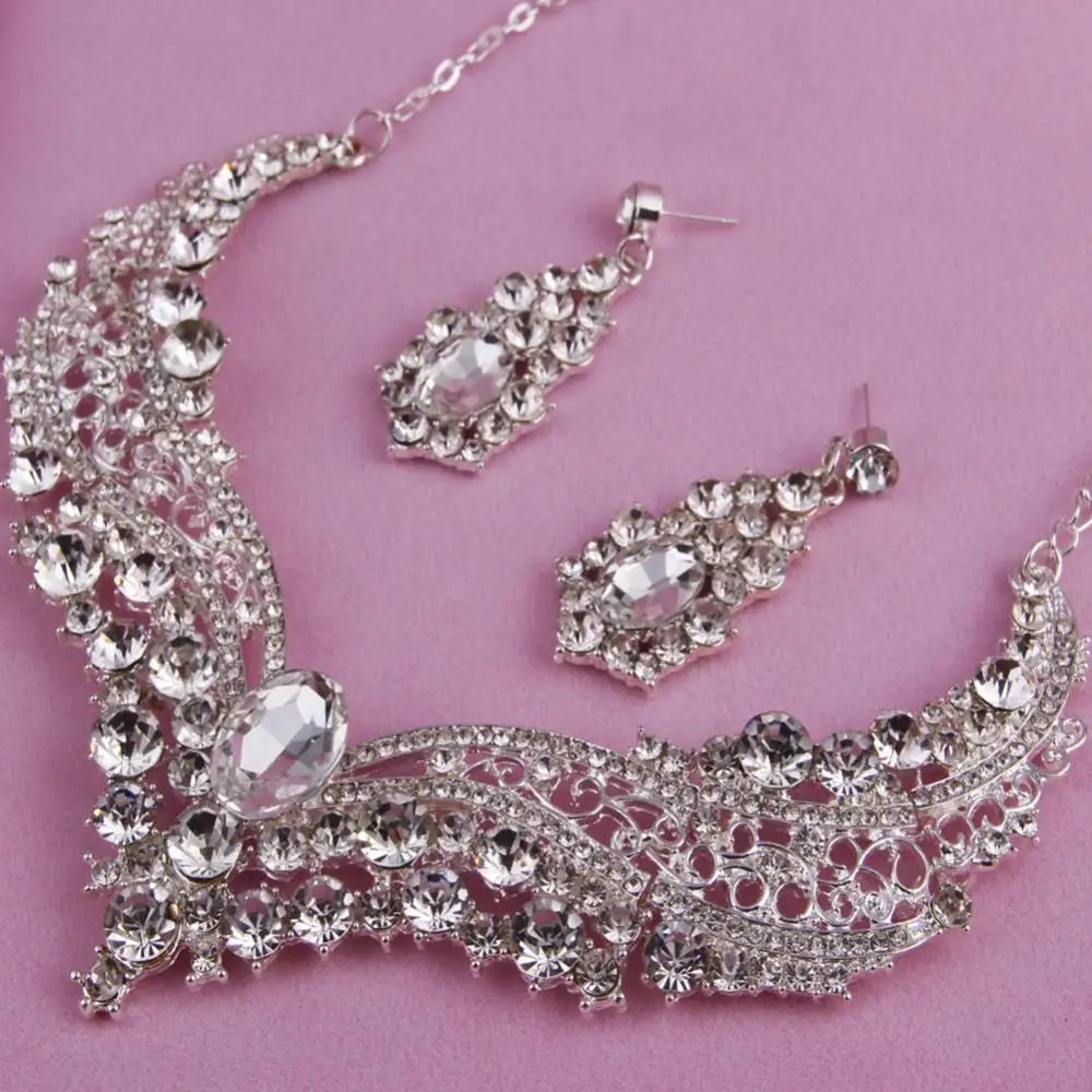 Ayo Necklace + Earring Luxury Shiny Jewelry Sets