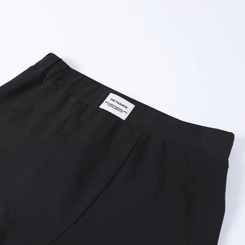 Round Neck Long Sleeved 3/4 + Shorts Sets