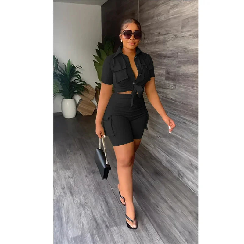 Women Two Piece Short Sets