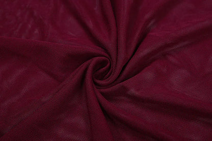 Coquette See Through 2-Piece Set Bodysuit + Furry Split Skirt Stretch Skirt Sets