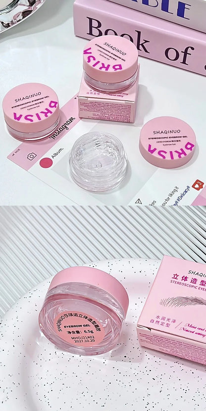 Three-dimensional Eyebrow Shaping Soap Eyebrow Gel Texture Creates Natural Eyebrows Styling Cream Waterproof Quick-Dry Makeup