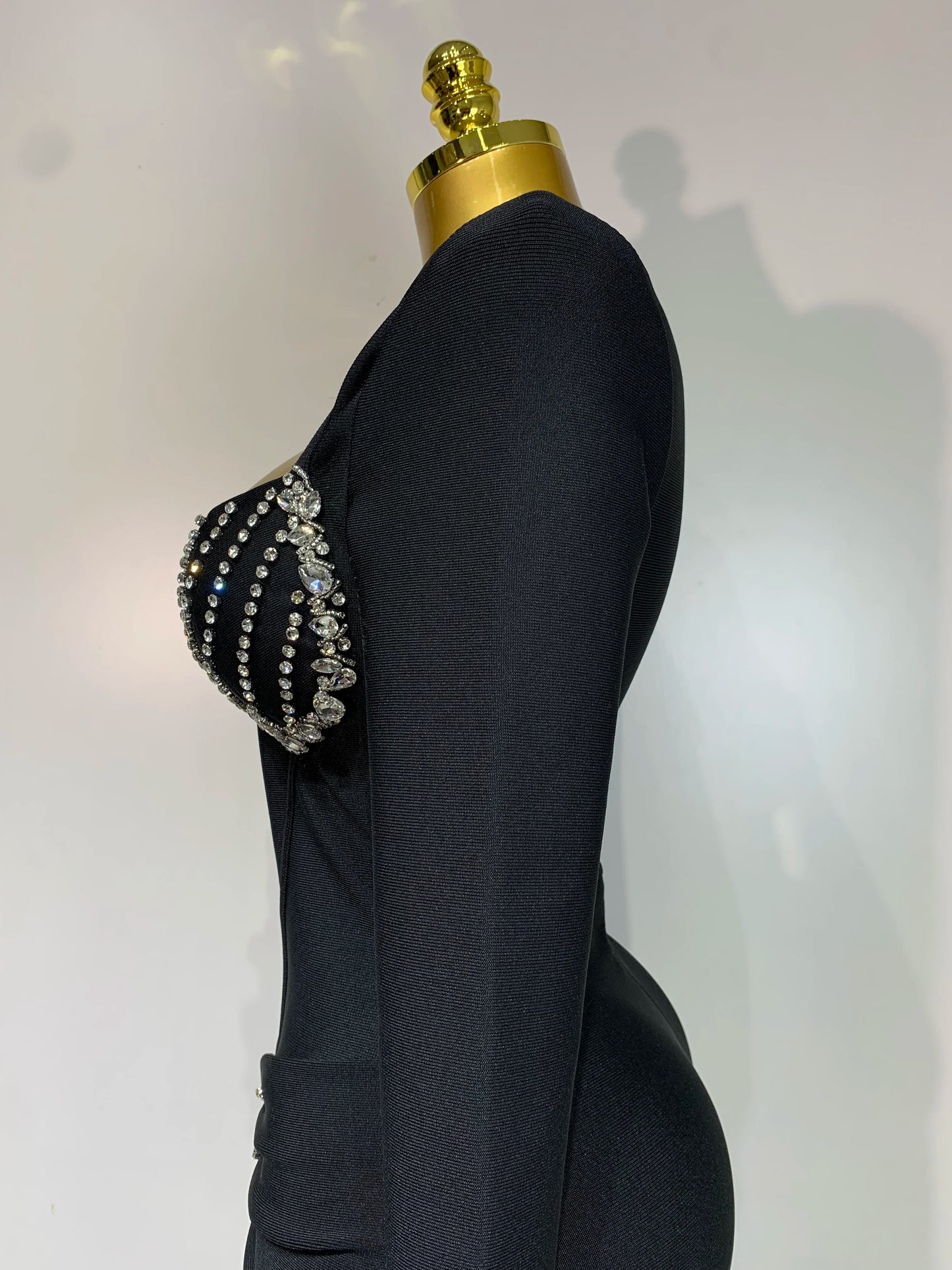 Luxury Sparkly Beading Bodycon Celebrity Dresses