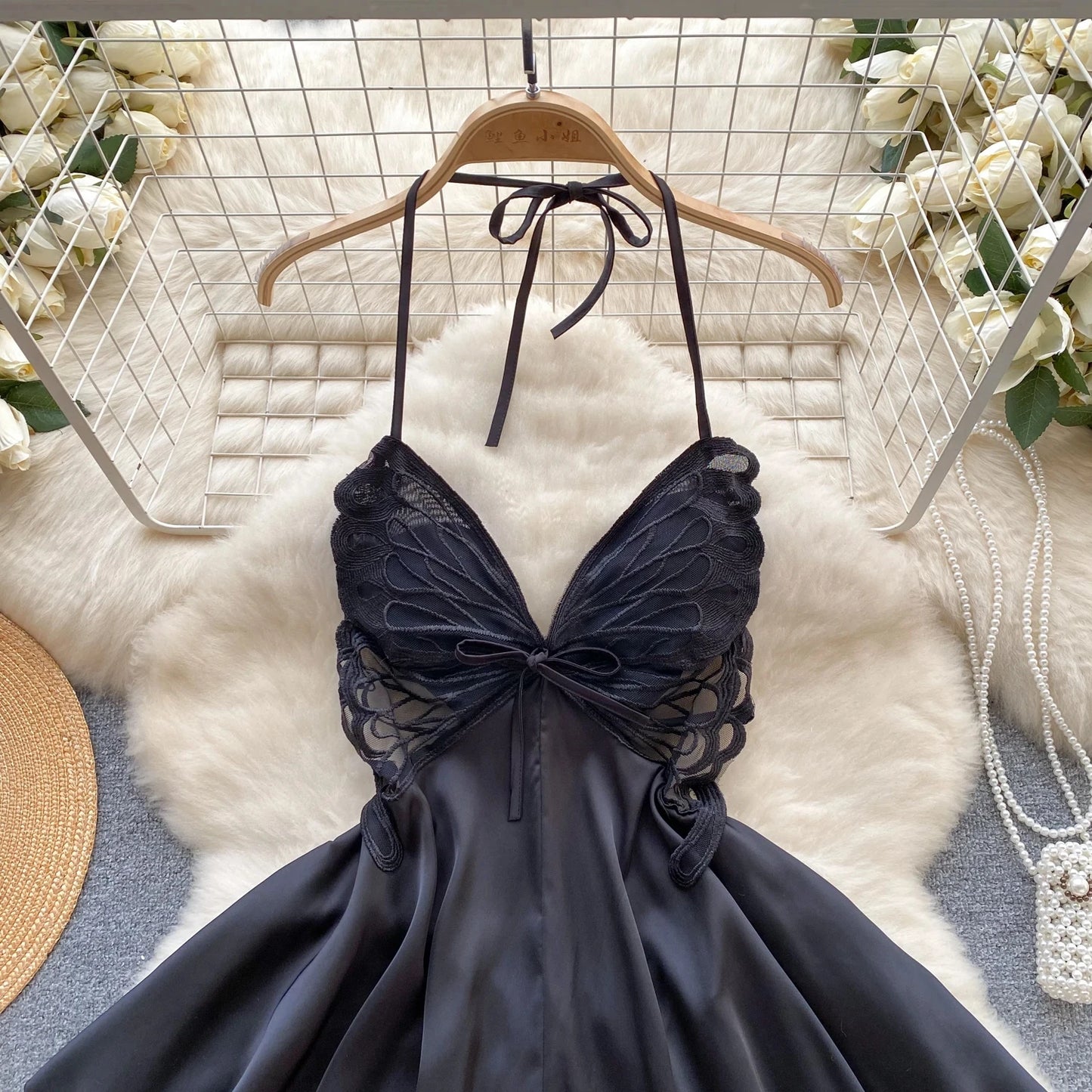 New Butterfly Lace Elegant Feminine Dresses for Women Comfortable