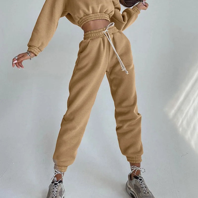 Sierra's Streetwear Drawstring Pencil Pants Suit Outfits