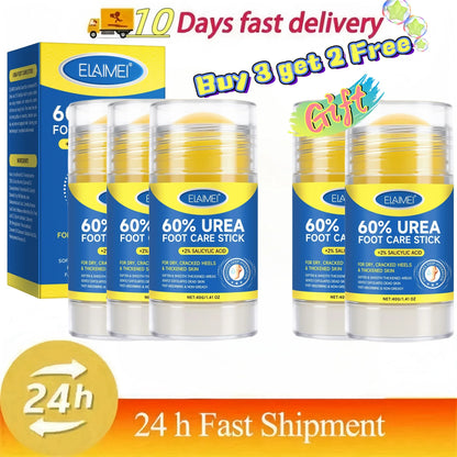 60% Urea 2% Salicylic Acid Foot Stick Cracked Repair Product Exfoliation Dead Skin Removal Softening Moisturize Smooth Skin Care