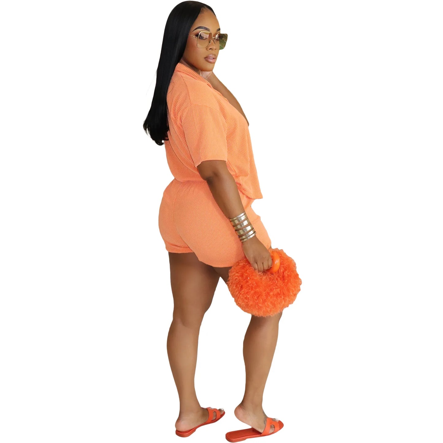 Street Short Sleeve Shirt + Shorts Sets