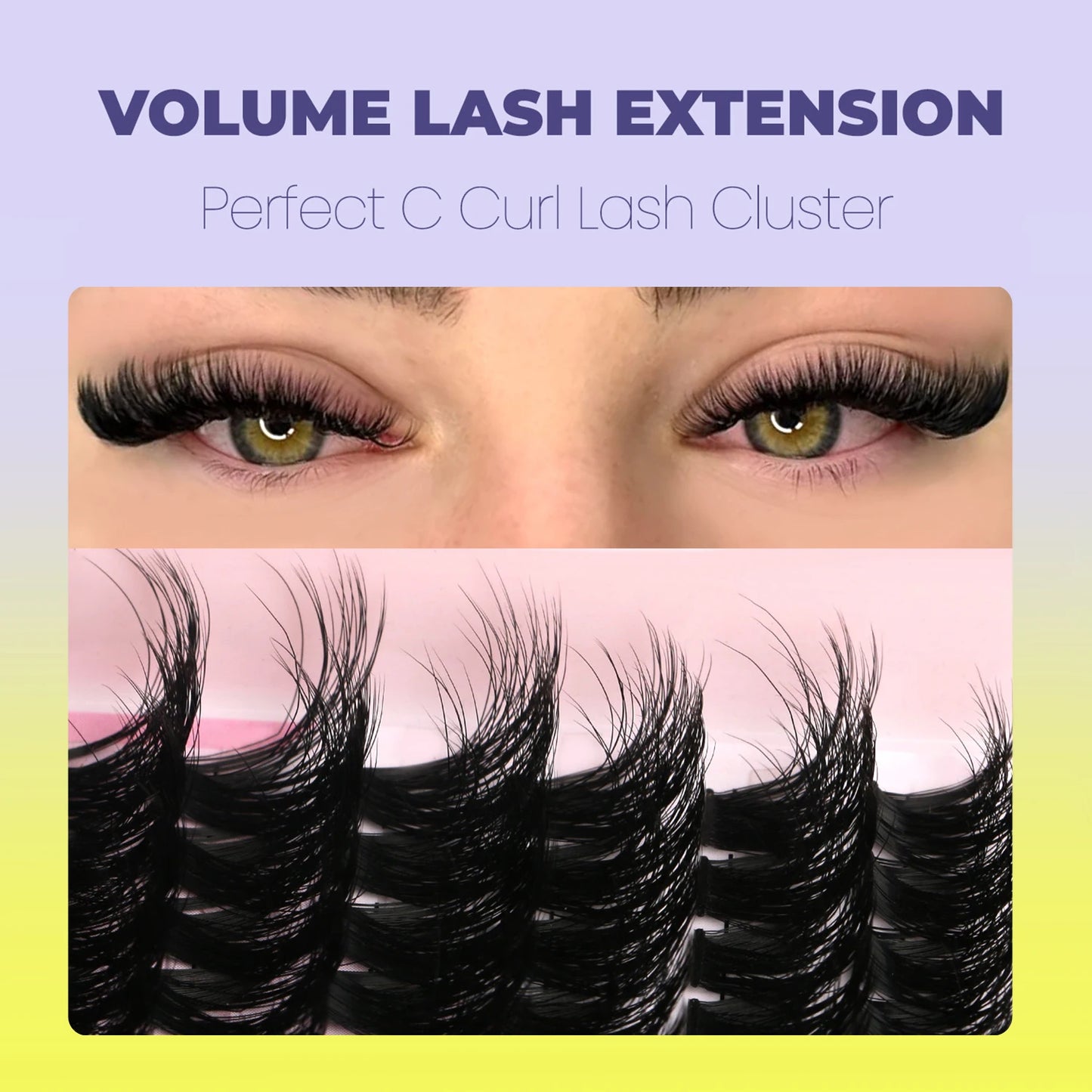 Fluffy Clusters Lashes DIY Eyelashes Makeup
