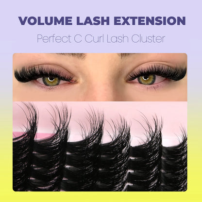 Fluffy Clusters Lashes DIY Eyelashes Makeup