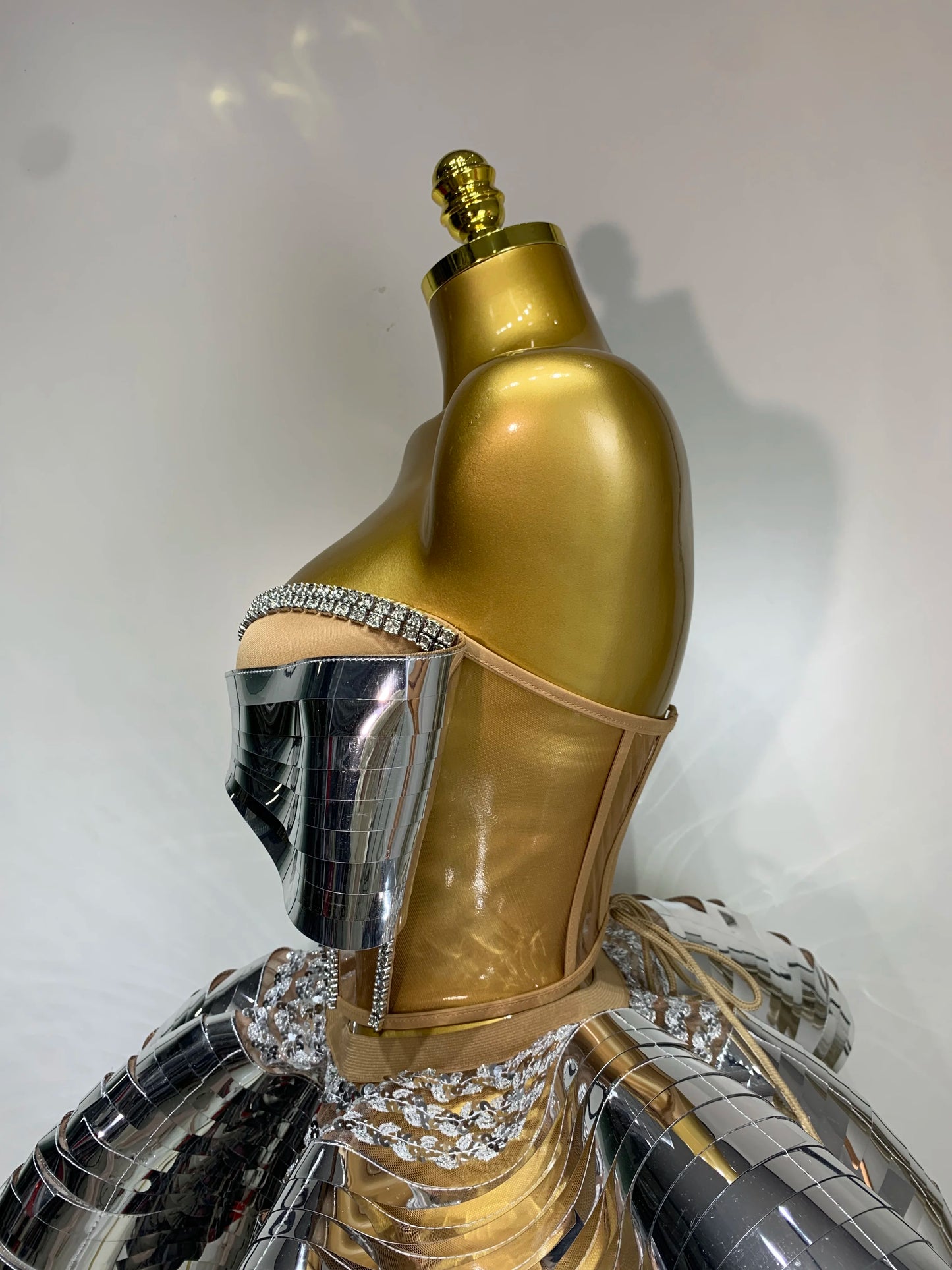 Sequins Rhinestone Backless Shiny Dresses (2pc.)