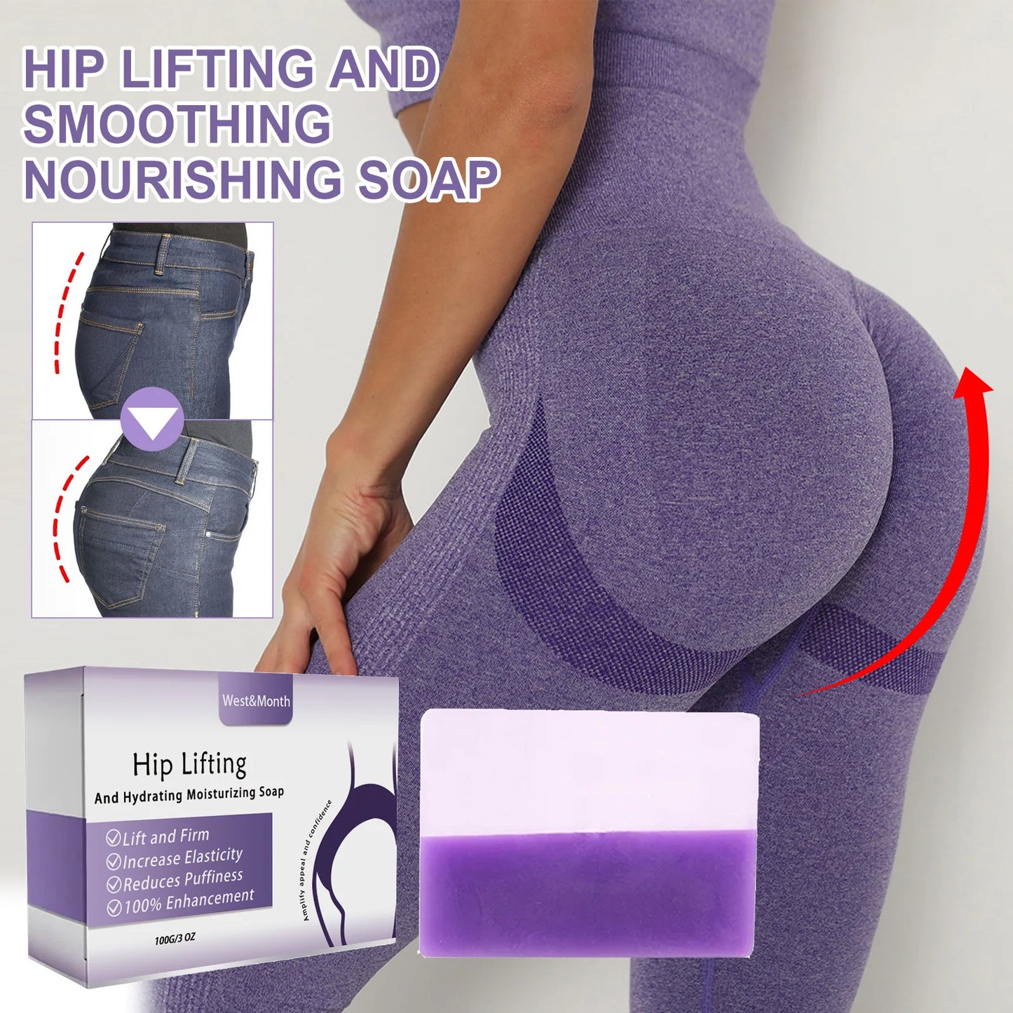 Hip Lifting Soap Buttock Enlargement Anti Cellulite Shaping Butt Brightening Soap