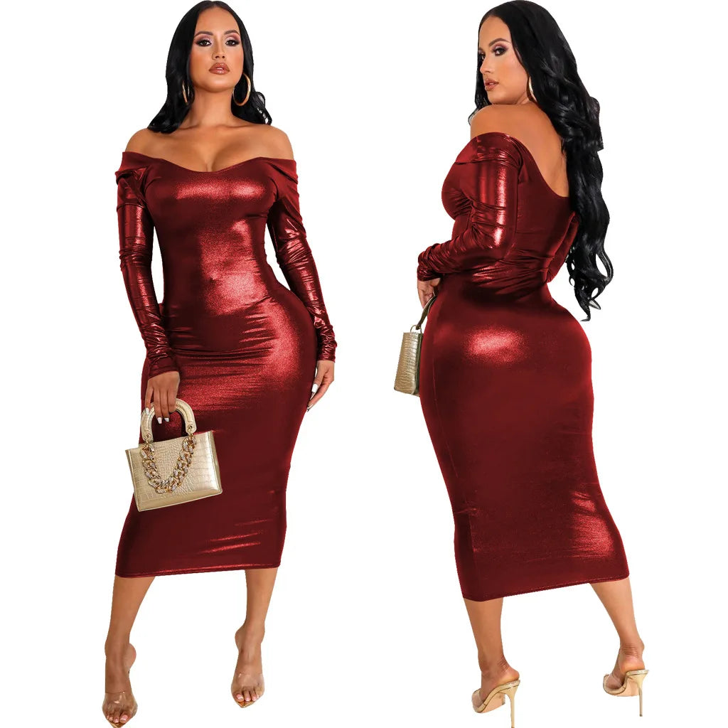 Solid color tube top midi dresses SMR11401