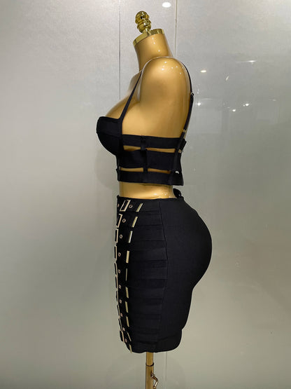 New Arrival Bandage Tops + Pencil Skirt Sets