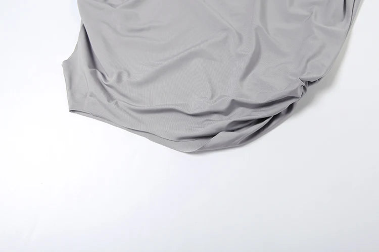 Tank Tops+Side Ribbon Skirts Stretch Matching Outfits