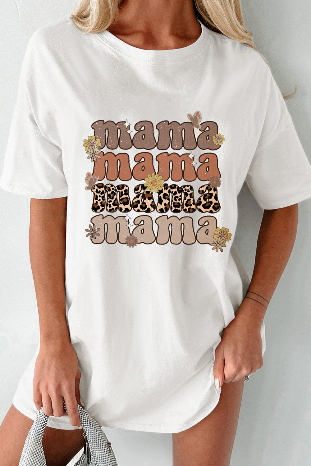 MAMA Round Neck Half Sleeve T-Shirt - Fashion Finder Hub