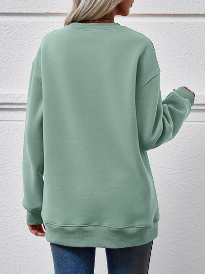 MERRY AND BRIGHT Long Sleeve Sweatshirt - Fashion Finder Hub
