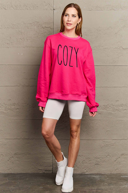 Simply Love Full Size COZY Graphic Sweatshirt - Fashion Finder Hub