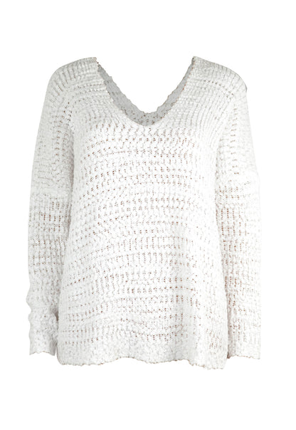 Single Shoulder Long Sleeve Sweater - Fashion Finder Hub