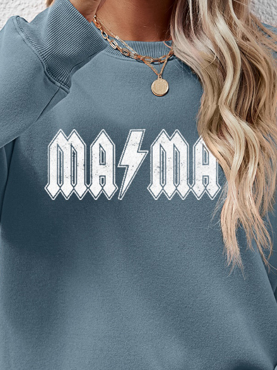 Letter Graphic Dropped Shoulder Sweatshirt