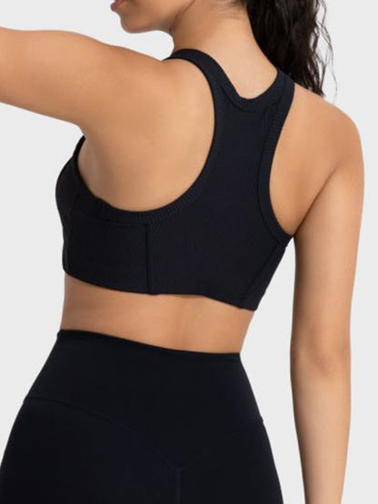Wide Strap Cropped Sport Tank - Fashion Finder Hub