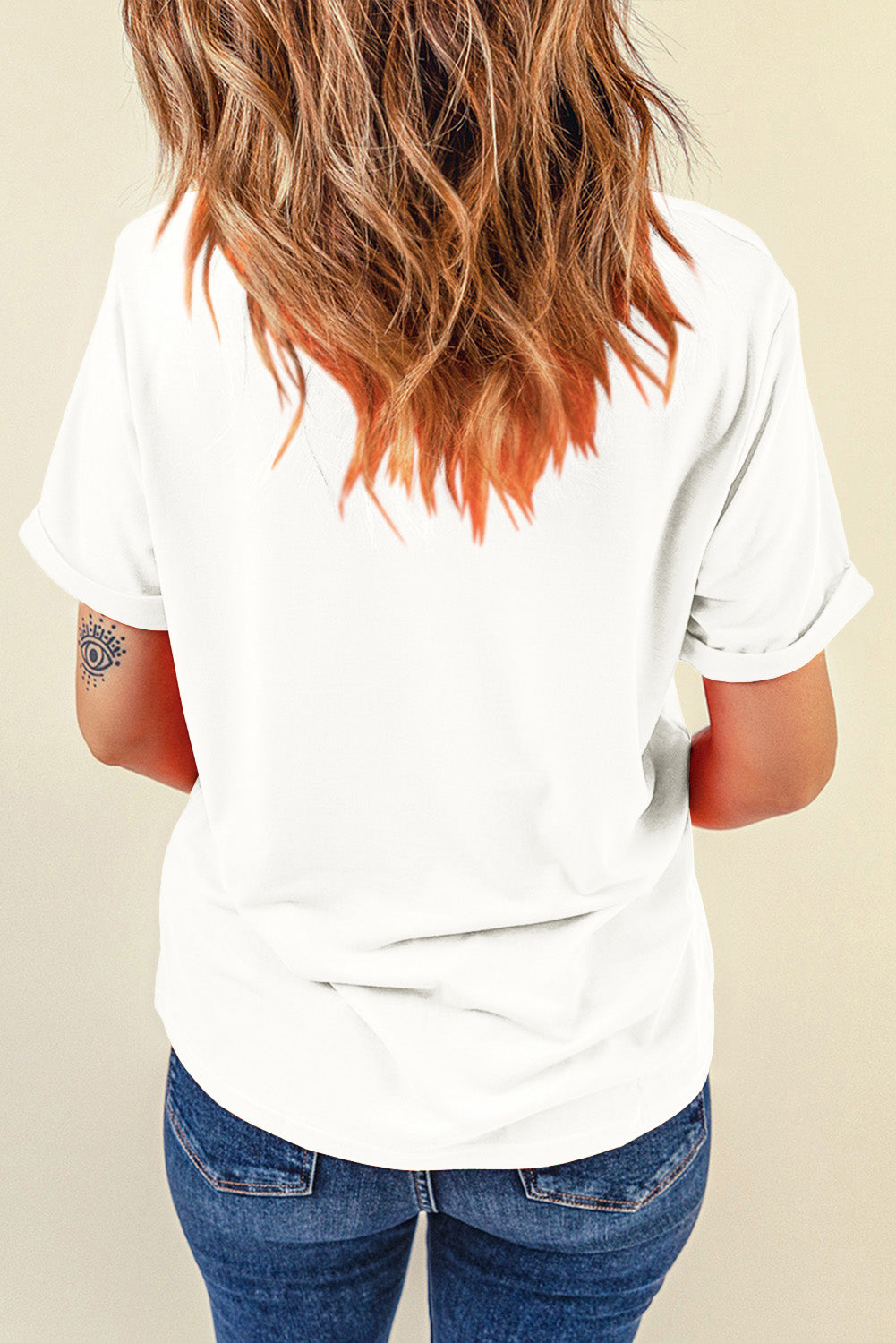 Graphic Round Neck Short Sleeve T-Shirt - Fashion Finder Hub