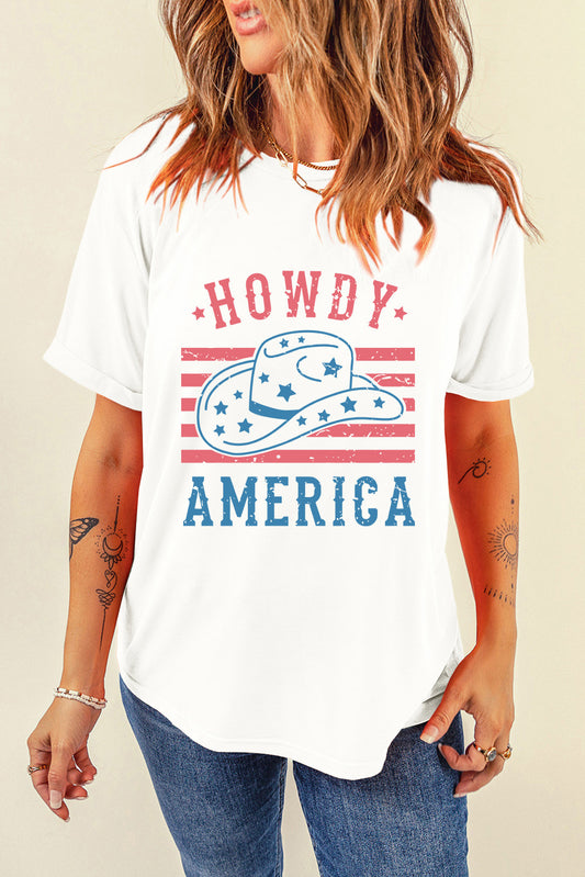 Graphic Round Neck Short Sleeve T-Shirt - Fashion Finder Hub
