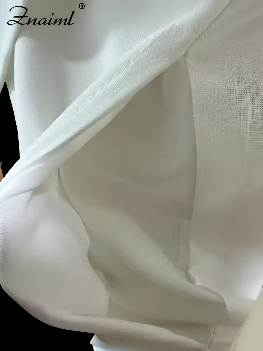 White Lapel Sleeveless Button Shorts Jumpsuits