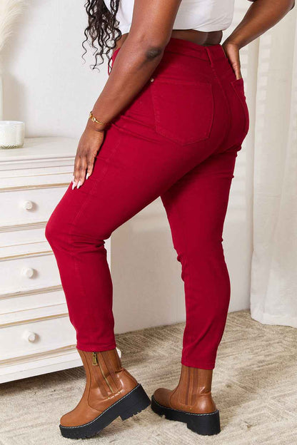 Judy Blue Full Size High Waist Tummy Control Skinny Jeans - Fashion Finder Hub