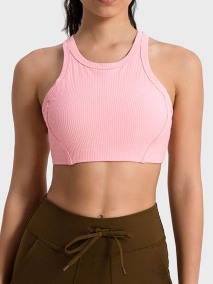 Wide Strap Cropped Sport Tank - Fashion Finder Hub