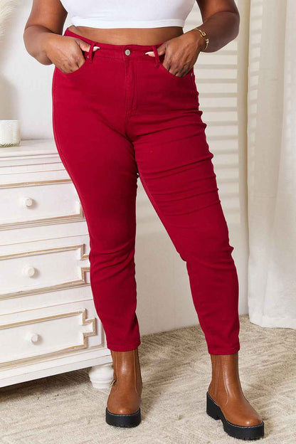 Judy Blue Full Size High Waist Tummy Control Skinny Jeans - Fashion Finder Hub