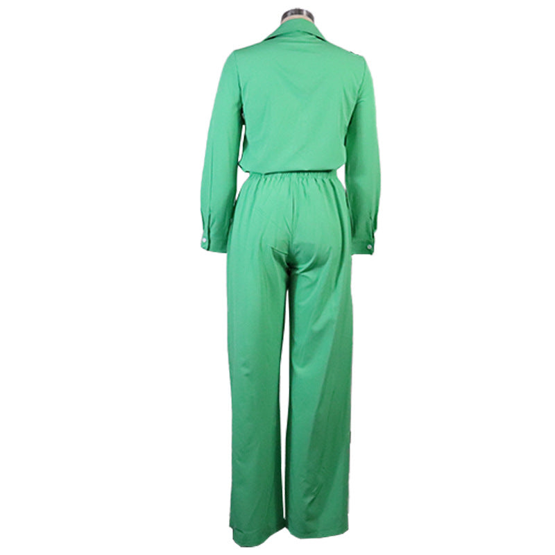 Princess Solid Color Shirt And Pants Set