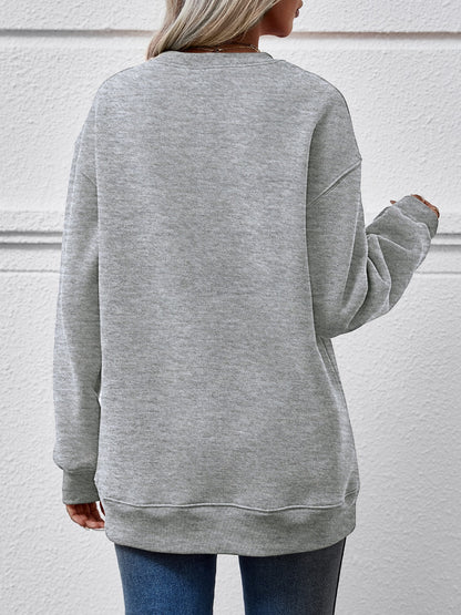 MERRY AND BRIGHT Long Sleeve Sweatshirt - Fashion Finder Hub