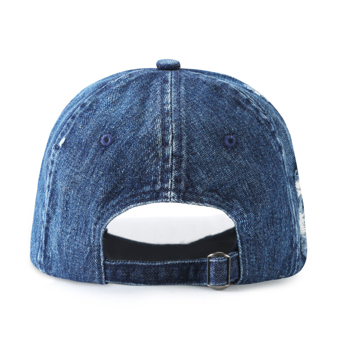 Claudia Denim Ripped Baseball Cap (Hip Hop Cool)