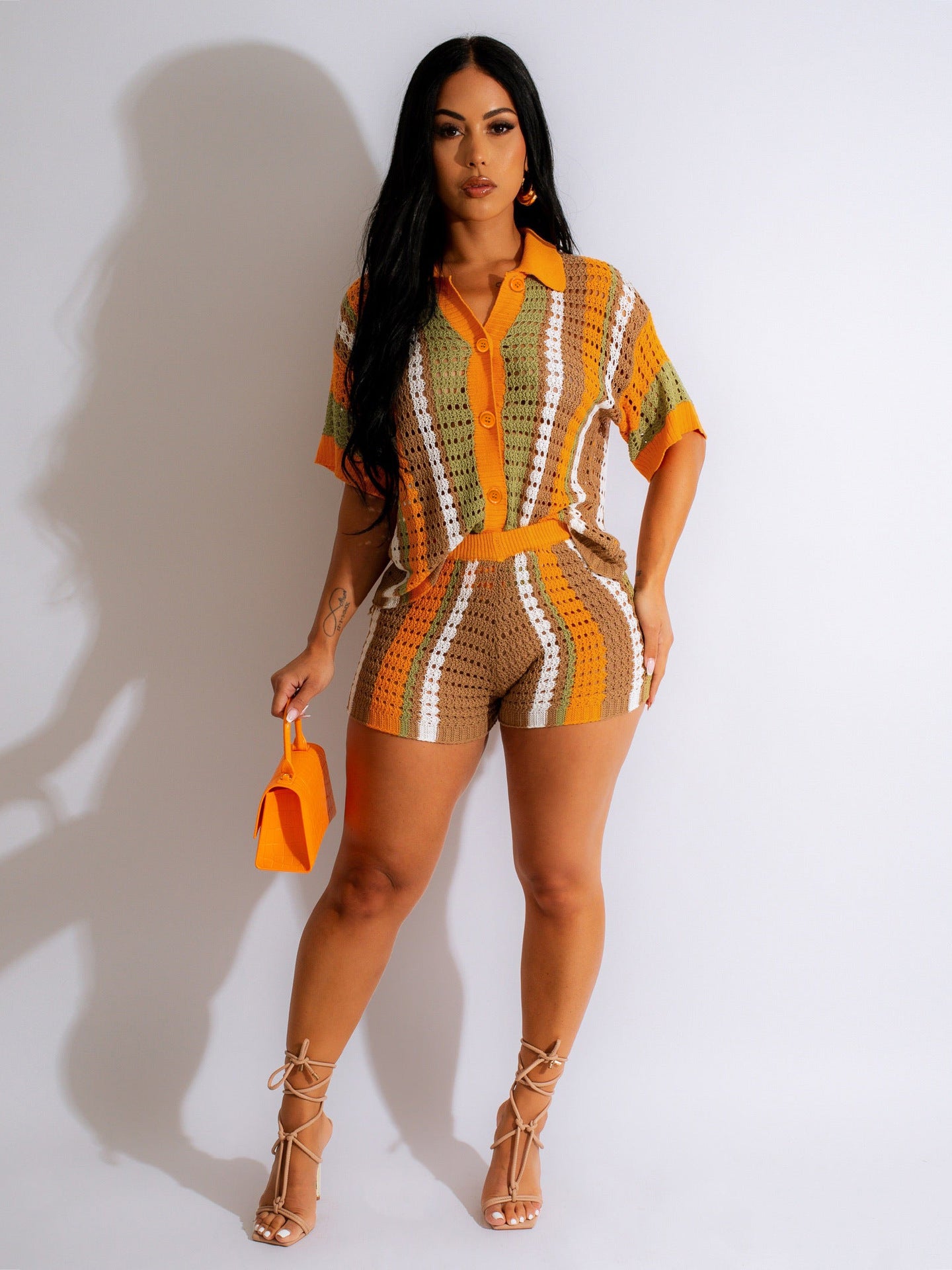 Women Two Piece Short Sets