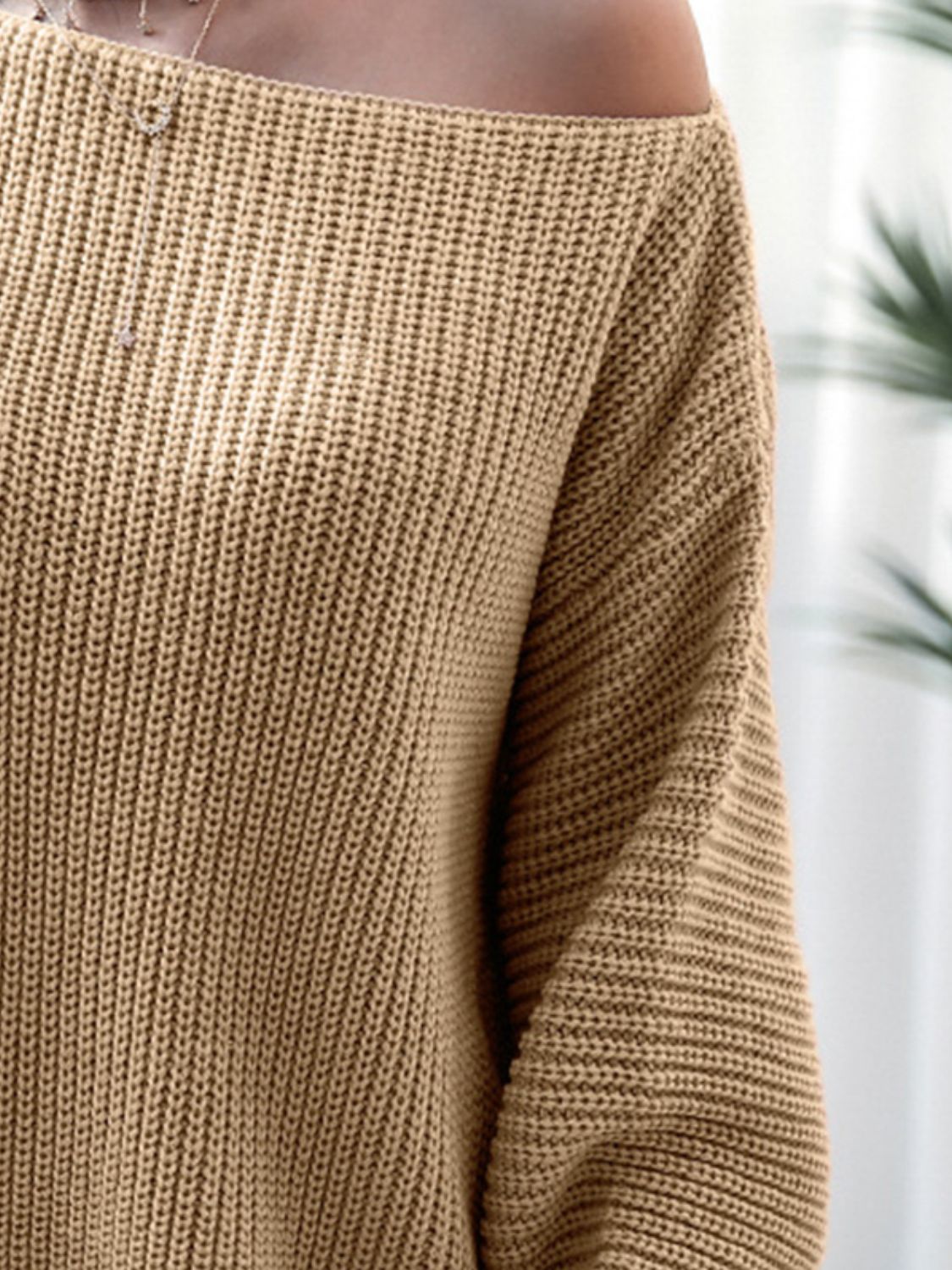 Rib-Knit Mini Sweater Dress - Fashion Finder Hub