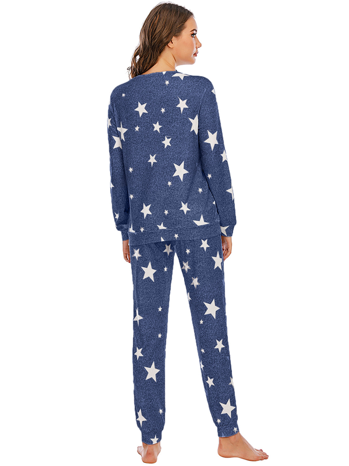 Star Top and Pants Lounge Set - Fashion Finder Hub