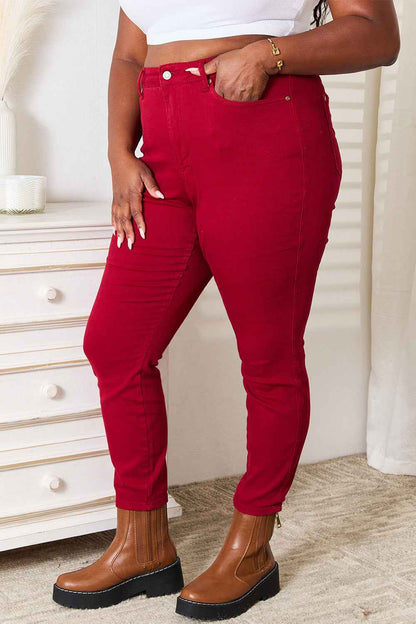 Judy Blue Full Size High Waist Tummy Control Skinny Jeans - Fashion Finder Hub